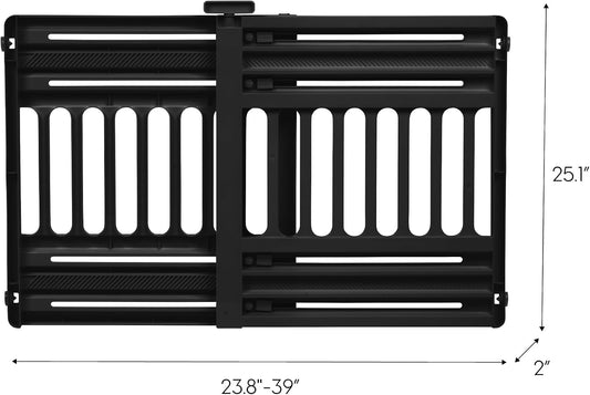 Pet Gate, Adjustable Width, Gray