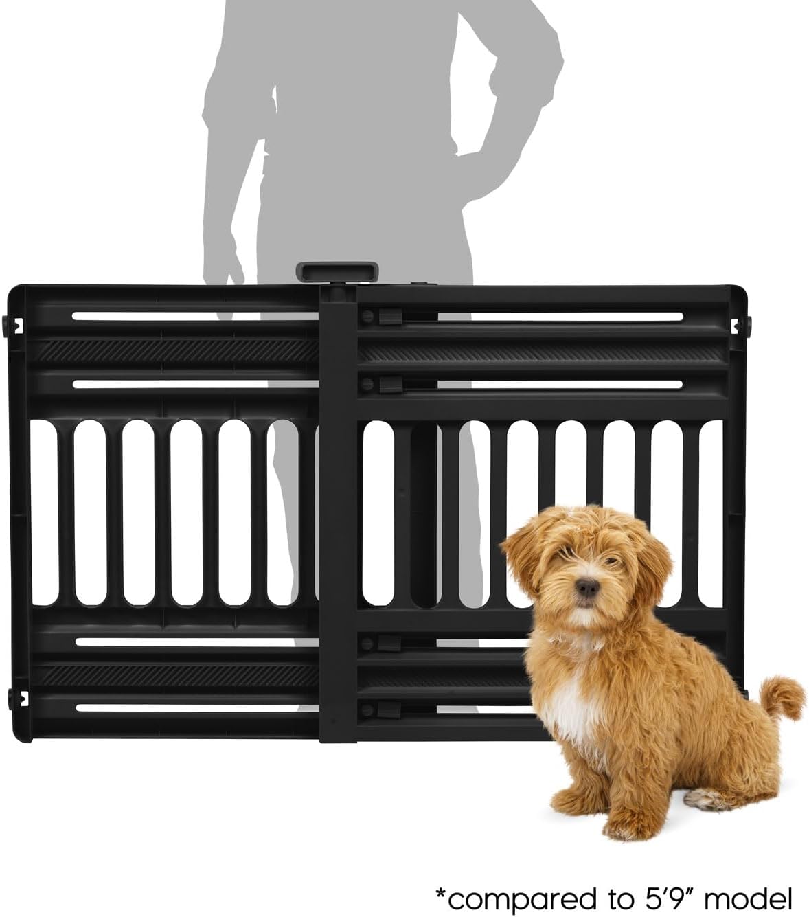Pet Gate, Adjustable Width, Gray