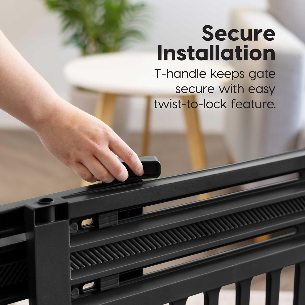 Pet Gate, Adjustable Width, Gray