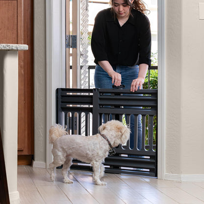 Pet Gate, Adjustable Width, Gray