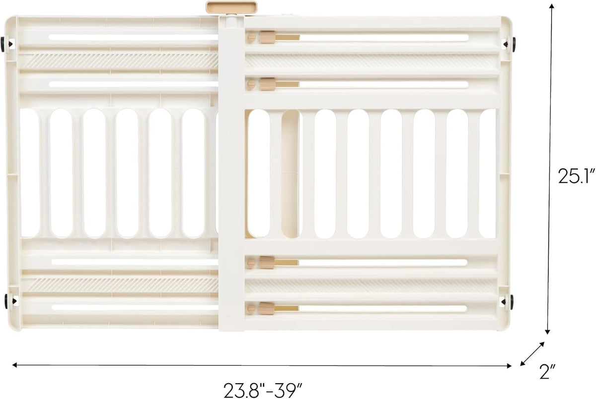 Pet Gate, Adjustable Width, Gray