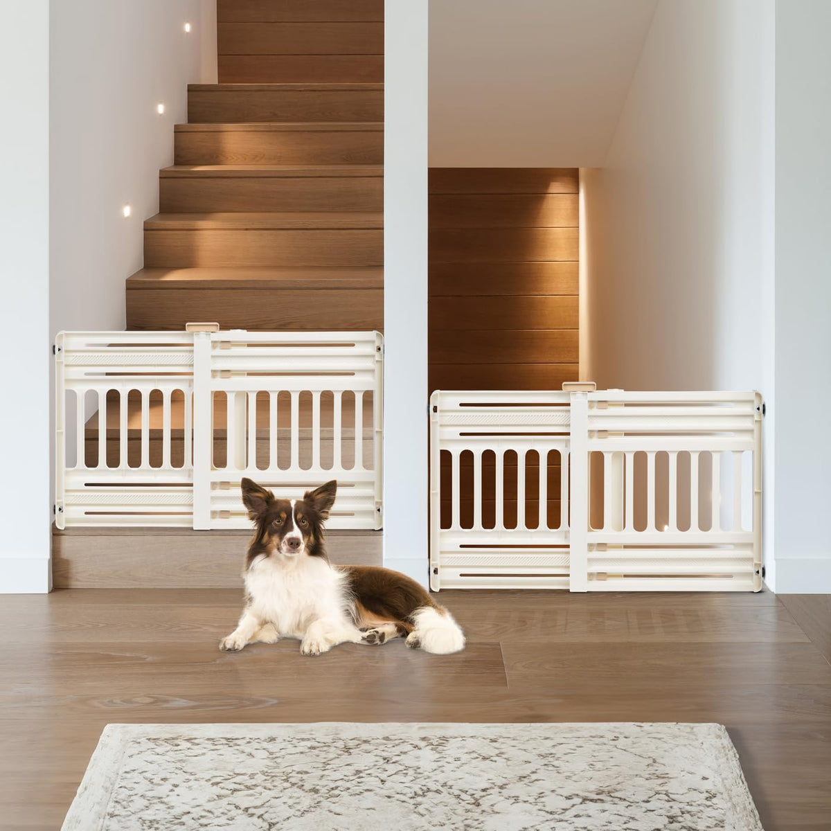 Pet Gate, Adjustable Width, Gray