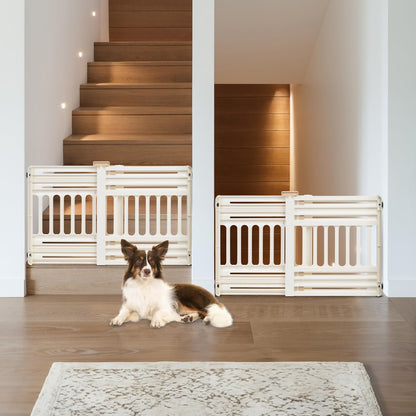 Pet Gate, Adjustable Width, Gray