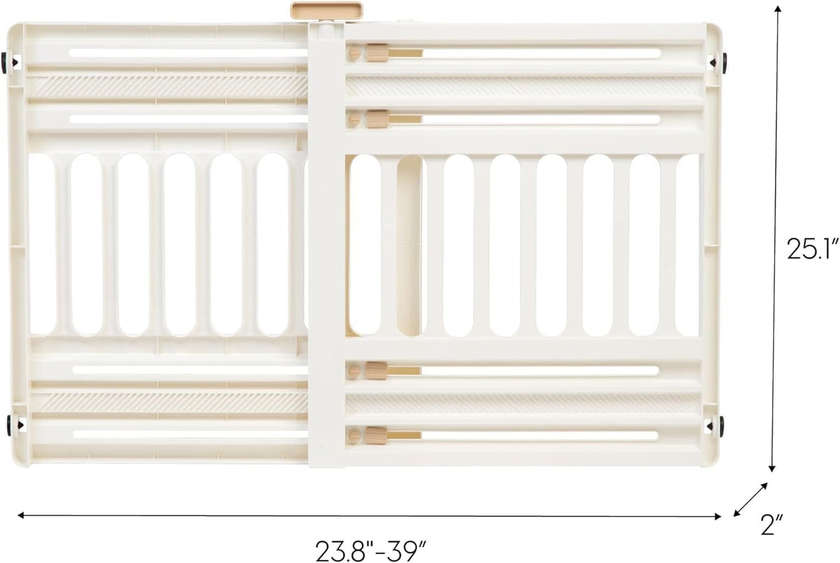 Pet Gate, Adjustable Width, Gray