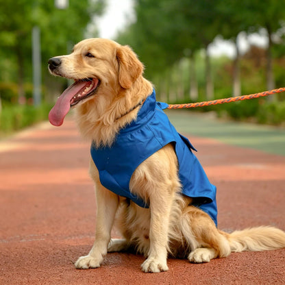 Waterproof Dog Raincoat, Adjustable Lightweight Dog Rain Jacket with Reflective Strip Leash Hole for Small Medium Large Dogs (Pink, Small(9-13lb))