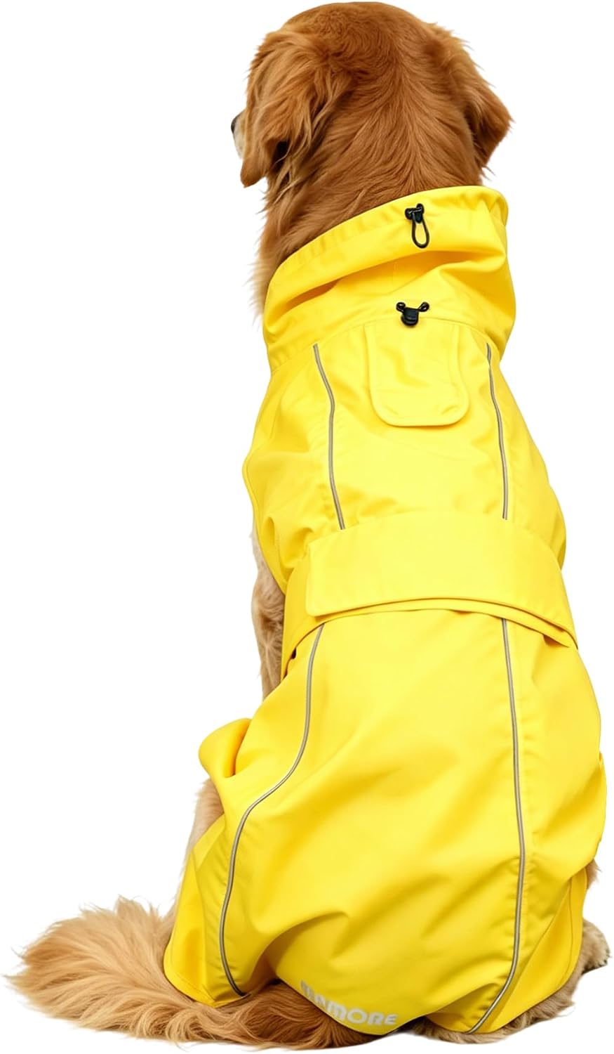 Waterproof Dog Raincoat, Adjustable Lightweight Dog Rain Jacket with Reflective Strip Leash Hole for Small Medium Large Dogs (Pink, Small(9-13lb))