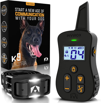 Ultra K9 Dog Training Collar with Remote, 124 Levels E Collar