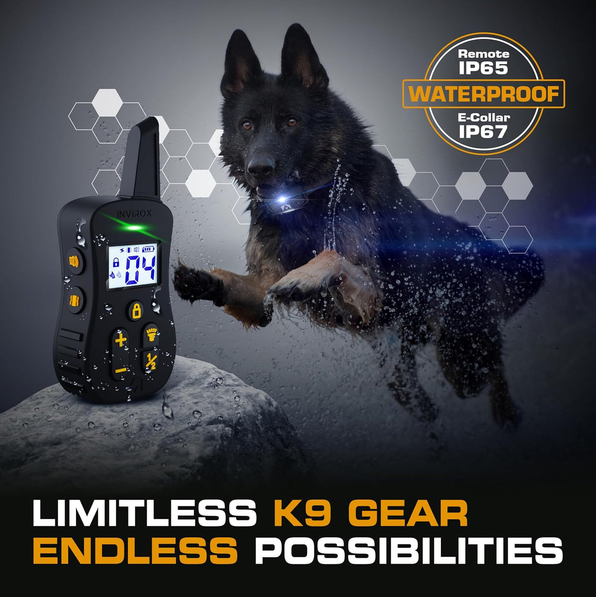 Ultra K9 Dog Training Collar with Remote, 124 Levels E Collar