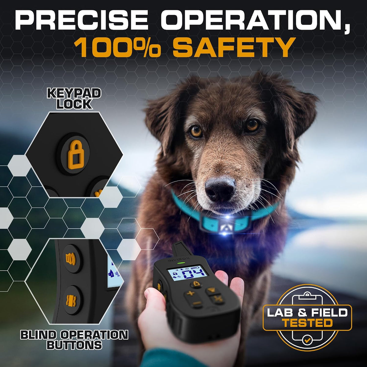 Ultra K9 Dog Training Collar with Remote, 124 Levels E Collar