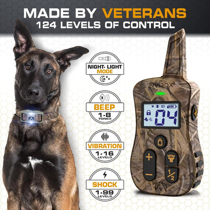 Ultra K9 Dog Training Collar with Remote, 124 Levels E Collar
