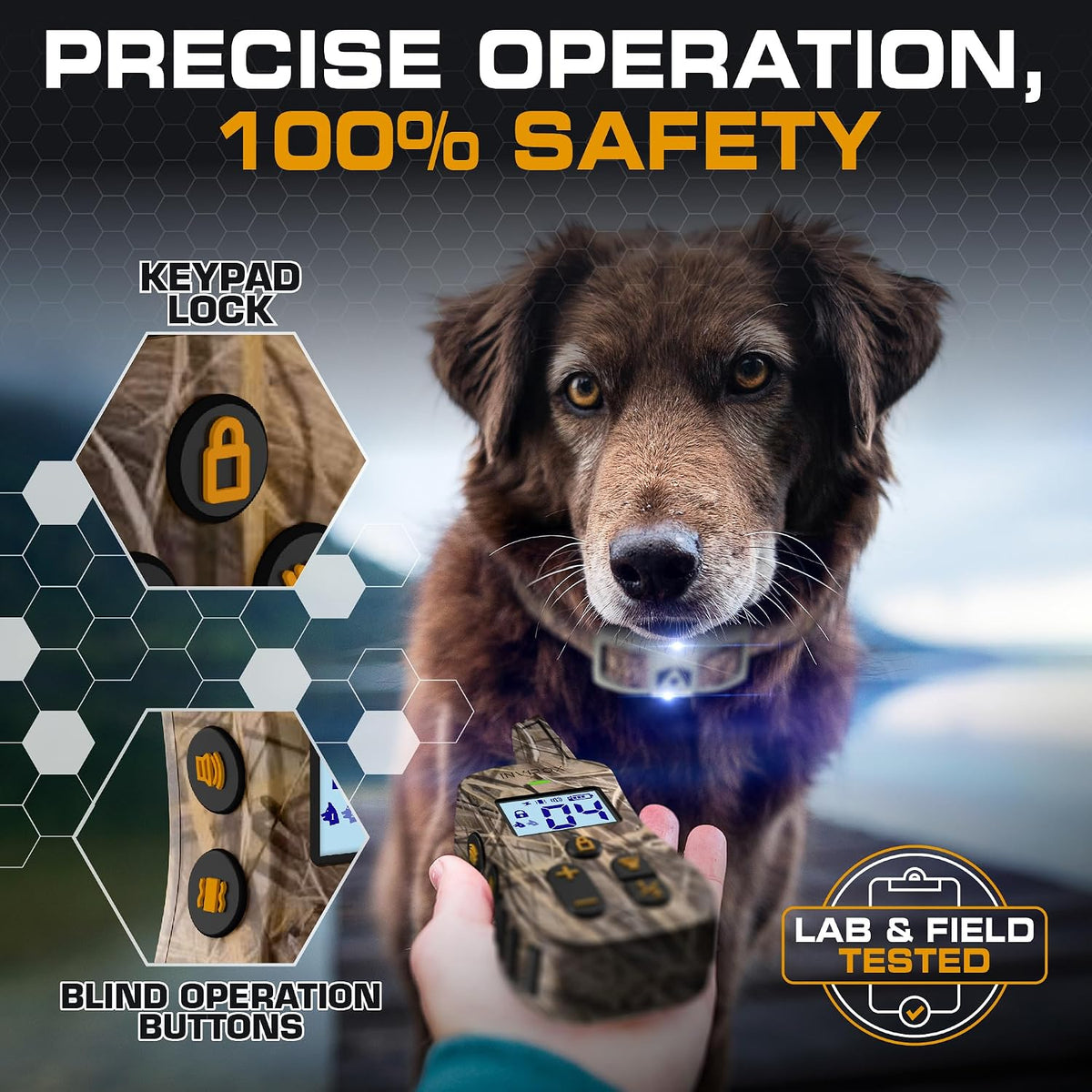 Ultra K9 Dog Training Collar with Remote, 124 Levels E Collar