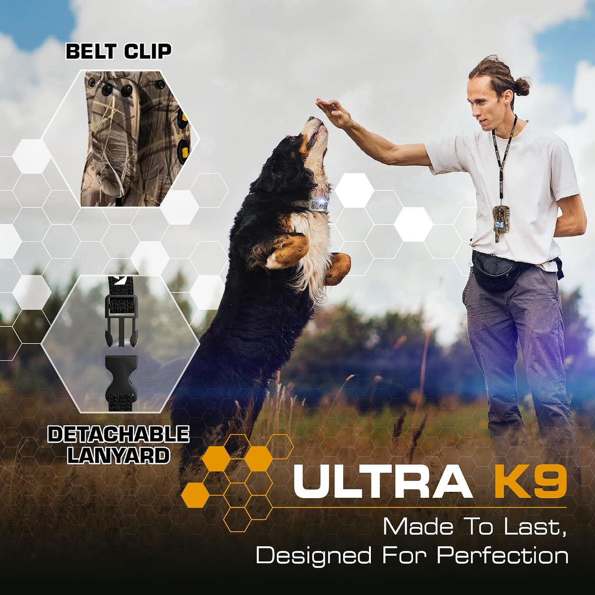 Ultra K9 Dog Training Collar with Remote, 124 Levels E Collar
