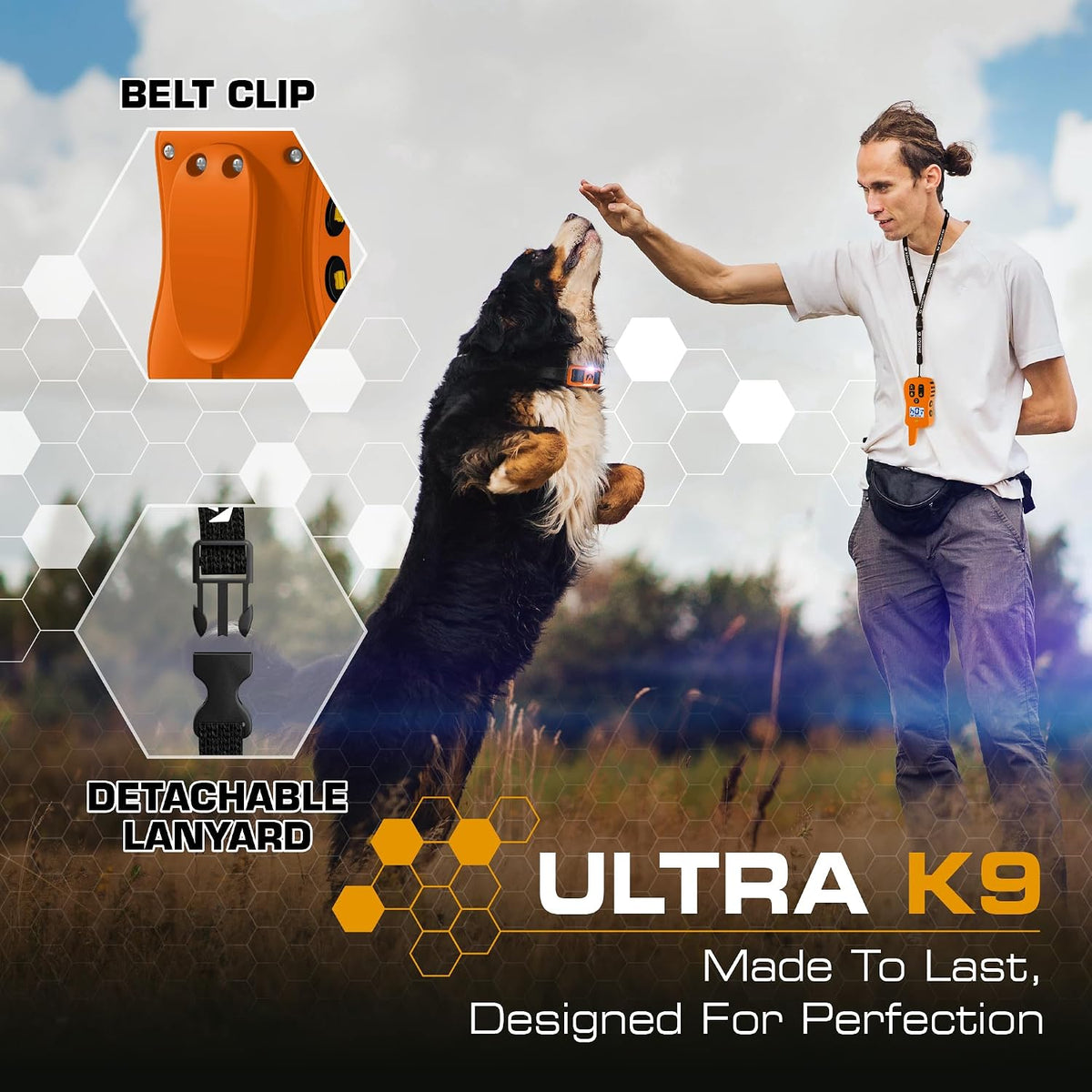 Ultra K9 Dog Training Collar with Remote, 124 Levels E Collar