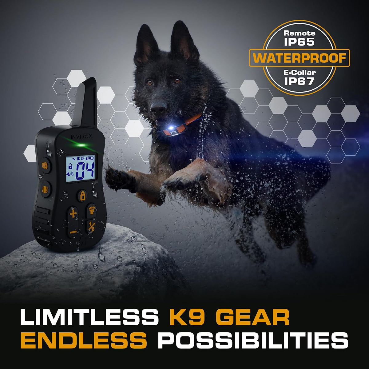 Ultra K9 Dog Training Collar with Remote, 124 Levels E Collar