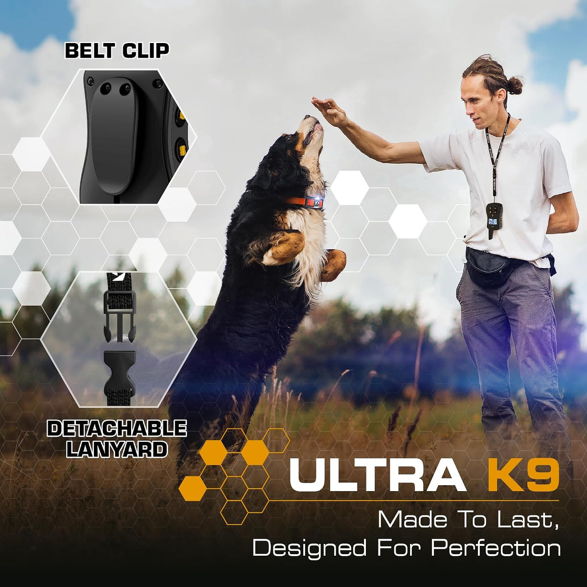 Ultra K9 Dog Training Collar with Remote, 124 Levels E Collar