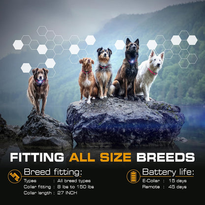 Ultra K9 Dog Training Collar with Remote, 124 Levels E Collar