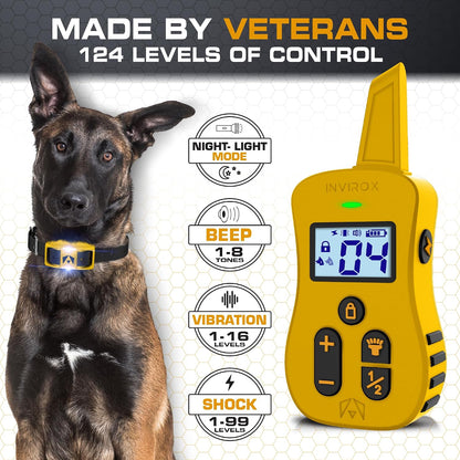 Ultra K9 Dog Training Collar with Remote, 124 Levels E Collar