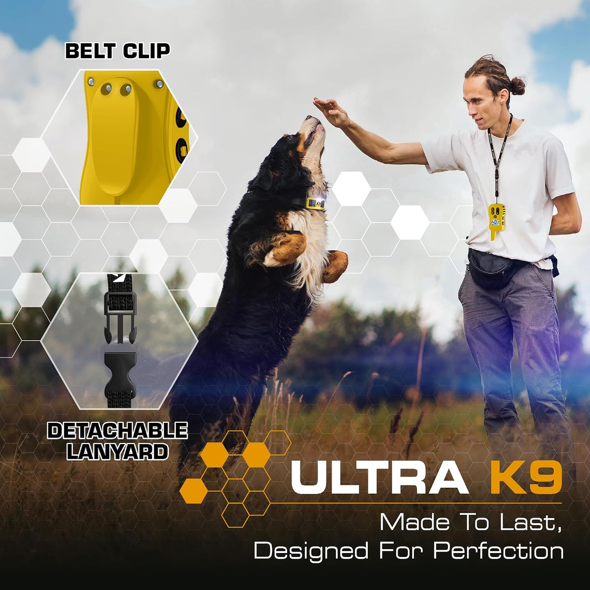 Ultra K9 Dog Training Collar with Remote, 124 Levels E Collar