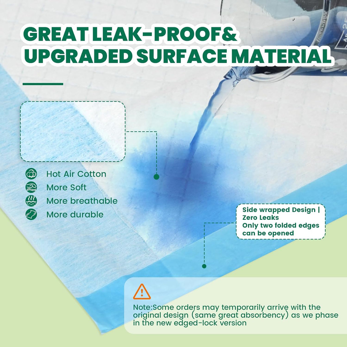 Heavy Duty Puppy Pee Pads 22"x23"-100 Count | Dog Pee Training Pads Super Absorbent & Leak-Proof | Disposable Pet Piddle and Potty Pads for Puppies | Dogs | Doggie| Cats | Rabbits