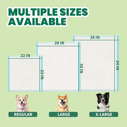 Heavy Duty Puppy Pee Pads 22"x23"-100 Count | Dog Pee Training Pads Super Absorbent & Leak-Proof | Disposable Pet Piddle and Potty Pads for Puppies | Dogs | Doggie| Cats | Rabbits