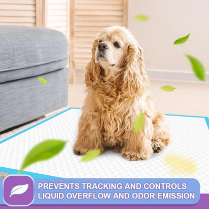 Heavy Duty Puppy Pee Pads 22"x23"-100 Count | Dog Pee Training Pads Super Absorbent & Leak-Proof | Disposable Pet Piddle and Potty Pads for Puppies | Dogs | Doggie| Cats | Rabbits
