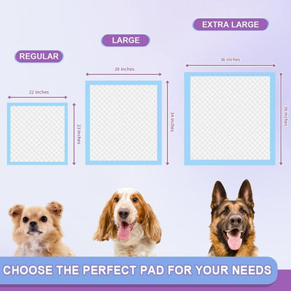 Heavy Duty Puppy Pee Pads 22"x23"-100 Count | Dog Pee Training Pads Super Absorbent & Leak-Proof | Disposable Pet Piddle and Potty Pads for Puppies | Dogs | Doggie| Cats | Rabbits