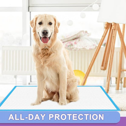 Heavy Duty Puppy Pee Pads 22"x23"-100 Count | Dog Pee Training Pads Super Absorbent & Leak-Proof | Disposable Pet Piddle and Potty Pads for Puppies | Dogs | Doggie| Cats | Rabbits
