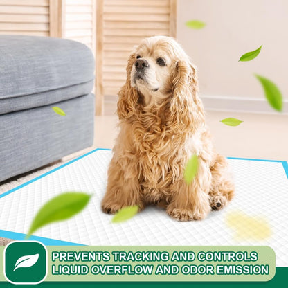 Heavy Duty Puppy Pee Pads 22"x23"-100 Count | Dog Pee Training Pads Super Absorbent & Leak-Proof | Disposable Pet Piddle and Potty Pads for Puppies | Dogs | Doggie| Cats | Rabbits