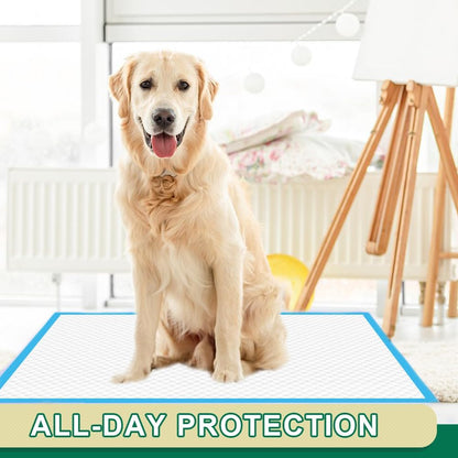Heavy Duty Puppy Pee Pads 22"x23"-100 Count | Dog Pee Training Pads Super Absorbent & Leak-Proof | Disposable Pet Piddle and Potty Pads for Puppies | Dogs | Doggie| Cats | Rabbits