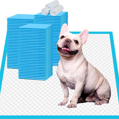 Heavy Duty Puppy Pee Pads 22"x23"-100 Count | Dog Pee Training Pads Super Absorbent & Leak-Proof | Disposable Pet Piddle and Potty Pads for Puppies | Dogs | Doggie| Cats | Rabbits