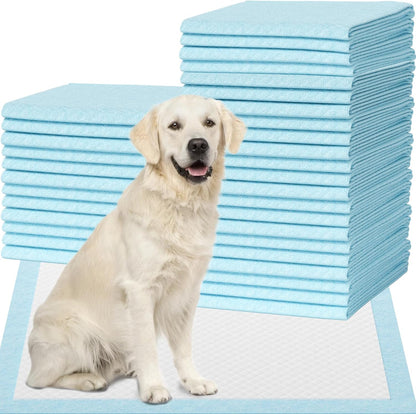 Heavy Duty Puppy Pee Pads 22"x23"-100 Count | Dog Pee Training Pads Super Absorbent & Leak-Proof | Disposable Pet Piddle and Potty Pads for Puppies | Dogs | Doggie| Cats | Rabbits