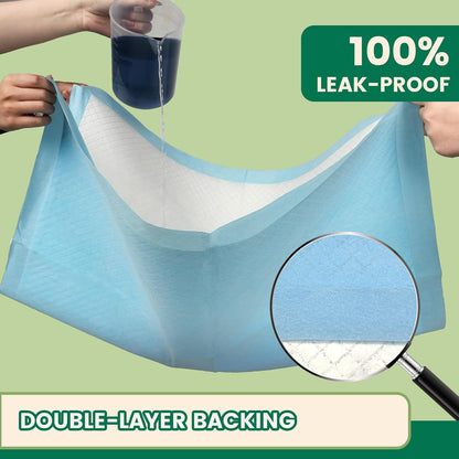 Heavy Duty Puppy Pee Pads 22"x23"-100 Count | Dog Pee Training Pads Super Absorbent & Leak-Proof | Disposable Pet Piddle and Potty Pads for Puppies | Dogs | Doggie| Cats | Rabbits