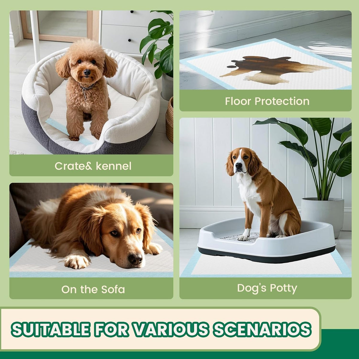 Heavy Duty Puppy Pee Pads 22"x23"-100 Count | Dog Pee Training Pads Super Absorbent & Leak-Proof | Disposable Pet Piddle and Potty Pads for Puppies | Dogs | Doggie| Cats | Rabbits