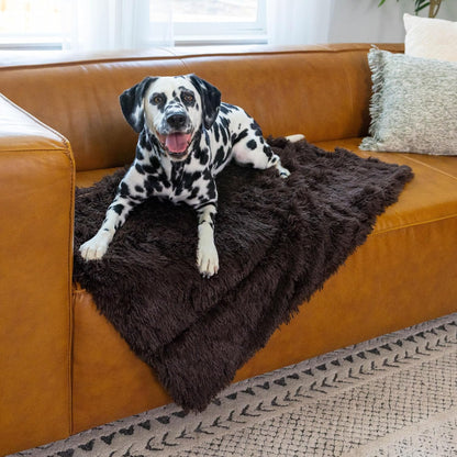 Dog Blanket, Shag Faux Fur, Taupe, 30" x 40"