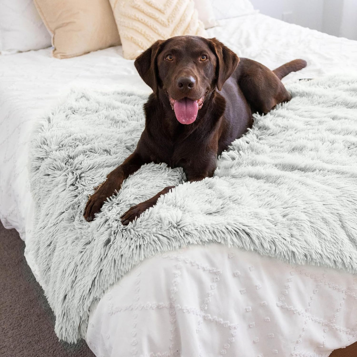 Dog Blanket, Shag Faux Fur, Taupe, 30" x 40"