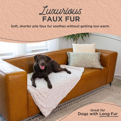 Dog Blanket, Shag Faux Fur, Taupe, 30" x 40"
