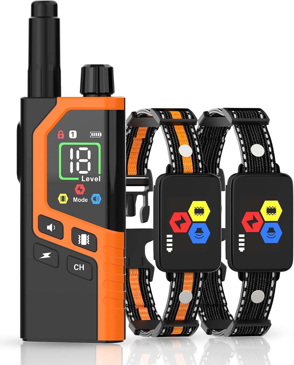 Dog Shock Collar, 3300FT Dog Training Collar with Remote for 10-120lbs Dogs