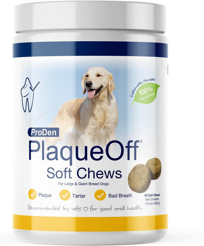 Dental Soft Chews with Natural Kelp for Dogs - 90 Ct