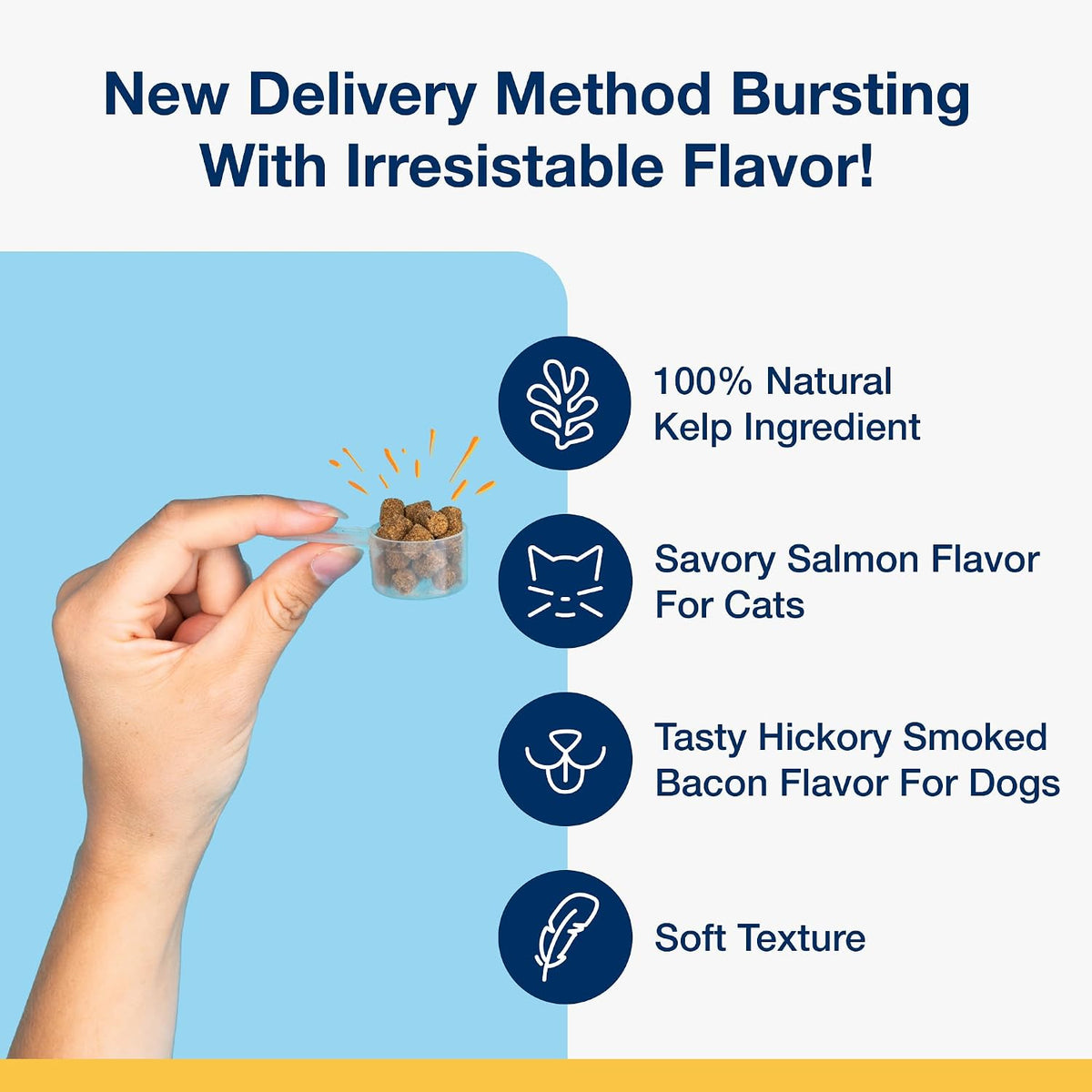 Dental Soft Chews with Natural Kelp for Dogs - 90 Ct