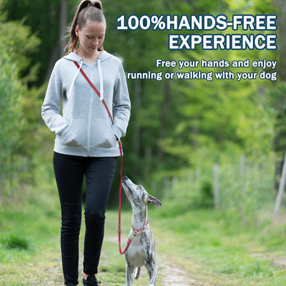 Multi Function Leather Dog Leash 8ft Genuine Leather Leash for Dogs Hands Free Pet Leashes Double Ended Pet Training Leashes for Small Medium Large Dogs