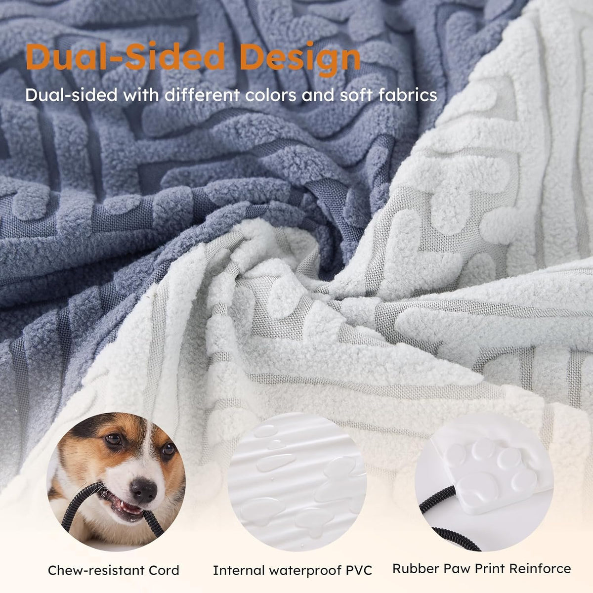 Dog Heating Pad Medium, Heated Dog Bed, 11 Temp & 25 Timer Settings