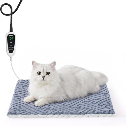 Dog Heating Pad Medium, Heated Dog Bed, 11 Temp & 25 Timer Settings
