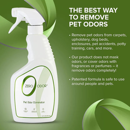 Pet Odor Eliminator Spray for Dog & Cat Urine, Carpet Deodorizer