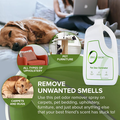 Pet Odor Eliminator Spray for Dog & Cat Urine, Carpet Deodorizer