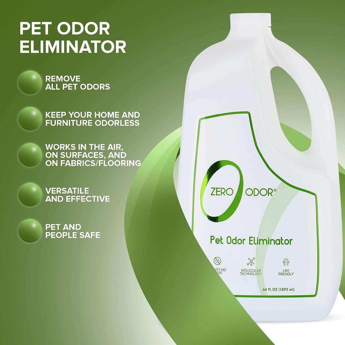 Pet Odor Eliminator Spray for Dog & Cat Urine, Carpet Deodorizer