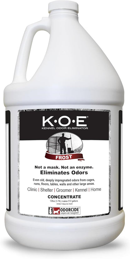 K.O.E Kennel Odor Eliminator Concentrate, Fresh Scent, 16 oz - Non-Enzymatic Formula for Cages, Runs, Home and Kennel Use