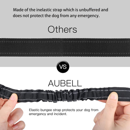 Dog Seat Belt for Car,Updated 3-in-1 Bungee Dog Car Harness,Black