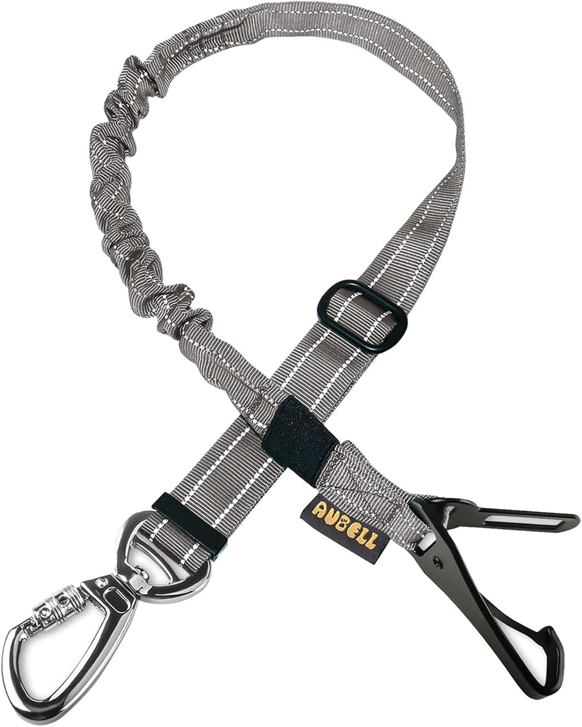 Dog Seat Belt for Car,Updated 3-in-1 Bungee Dog Car Harness,Black