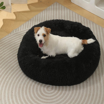 Donut Cat Bed, Calming Dog Beds for Small Dogs & Indoor Cats, Dark Dray