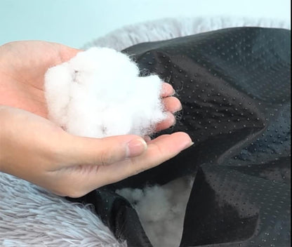 Donut Cat Bed, Calming Dog Beds for Small Dogs & Indoor Cats, Dark Dray